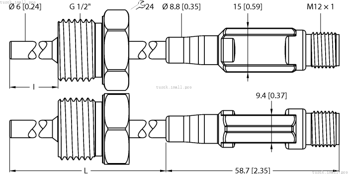 TTM150C-206A-G1/2-LI6-H1140-L250-50/150C 9910736 TURCK