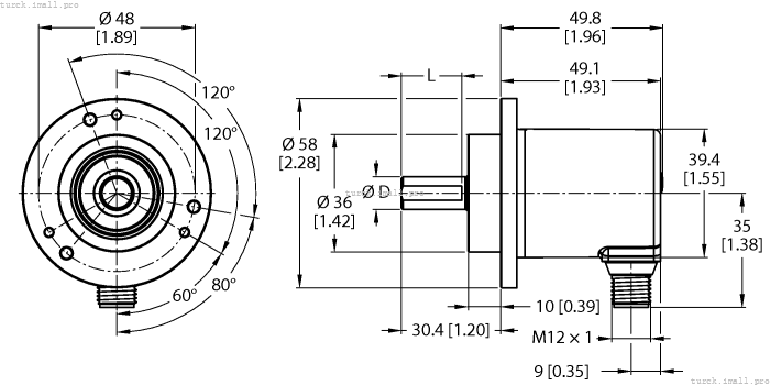 REM-E-121T10C-9D38B-H1151 100011516 TURCK