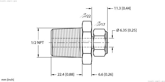 CF-M-6.35-N1/2-A4 100027548 TURCK