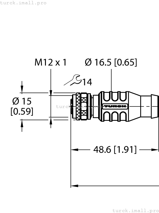 RKSD-RJ45S-4422-1M 6636220 TURCK