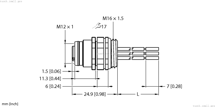 EC-FKDE4.5-0.5/16 6934609 TURCK