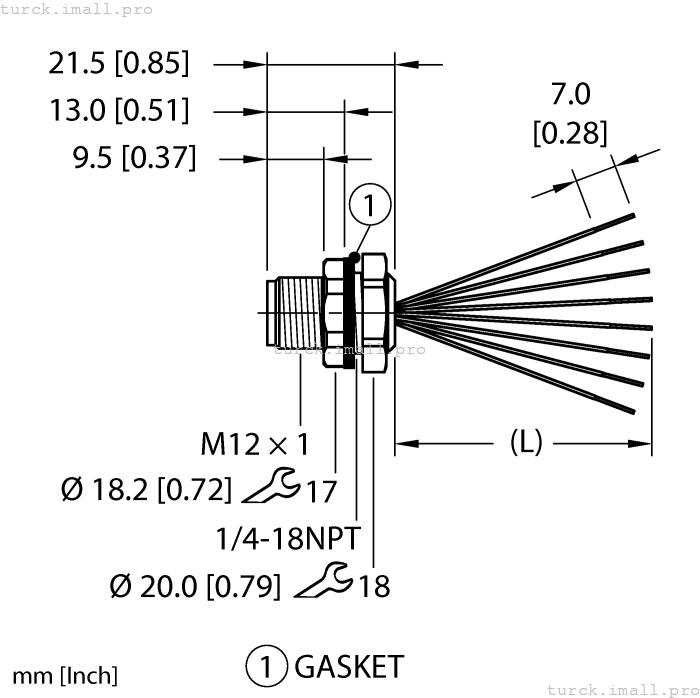 FS 8-0.5/18.25 U1130-23 TURCK