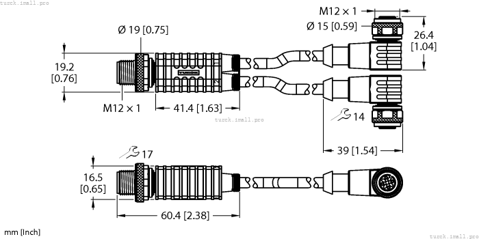 VBRS4.4-2WKC4T-P7X2-0.6/0.6/TXL 6628158 TURCK